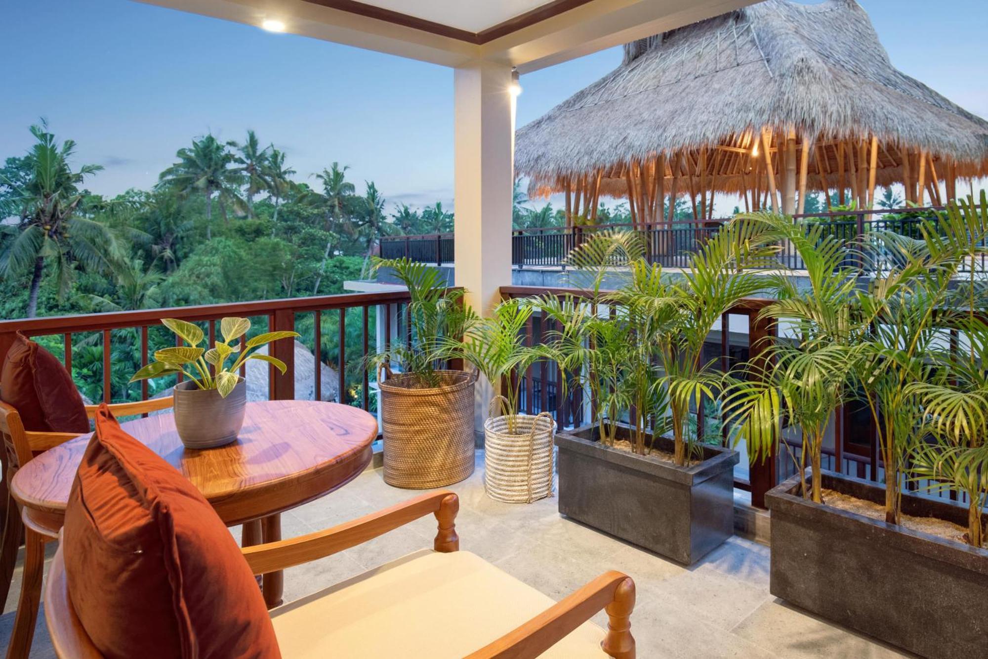 อูบุด นยูห์ บาหลี รีสอร์ต แอนด์ สปา Hotel ห้อง รูปภาพ The Terrace at the Hotel